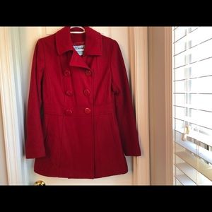 Women’s Red Peacoat...Hot!!